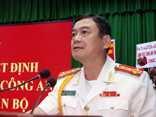 Trong ảnh: Tân Giám đốc Công an tỉnh Sóc Trăng-Đại tá Nguyễn Minh Ngọc. Ảnh: TTXN/phát