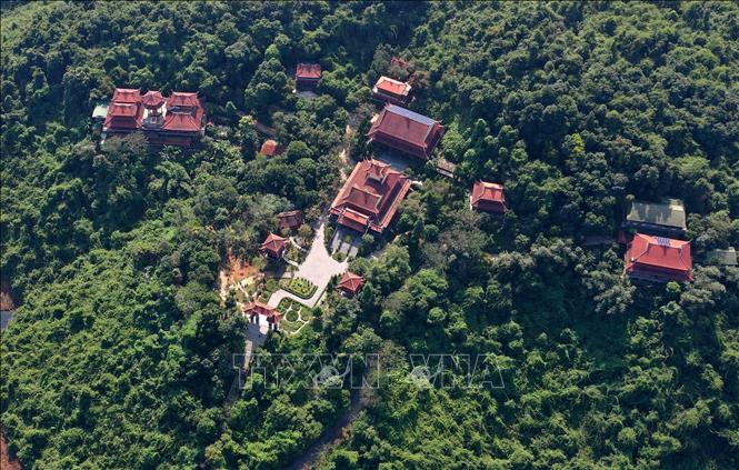 Photo: A bird-view of the monastery. VNA Photo: Hồ Cầu