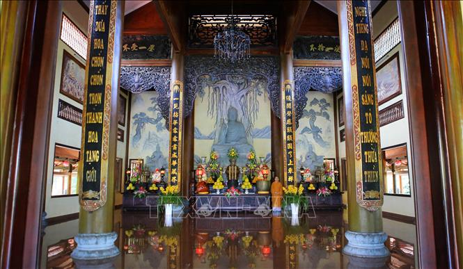 Photo: The main shrine of the monastery. VNA Photo: Hồ Cầu