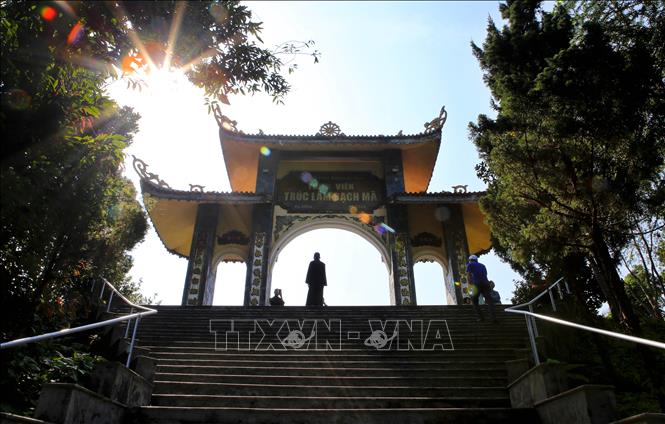 Photo: The gate of the monastery. VNA Photo: Hồ Cầu