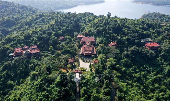 Photo: A bird-view of the monastery. VNA Photo: Hồ Cầu