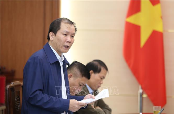 Trong ảnh: Ông Bùi Sỹ Tuấn, Phó Chánh văn phòng Bộ Lao động-Thương bình và Xã hội, Phó Trưởng Ban chỉ đạo của Bộ phát biểu. Ảnh: Anh Tuấn – TTXVN
