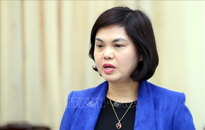 Trong ảnh: Bà Phạm Thị Hải Hà, Phó Cục trưởng Cục Bảo trợ xã hội phát biểu. Ảnh: Anh Tuấn – TTXVN