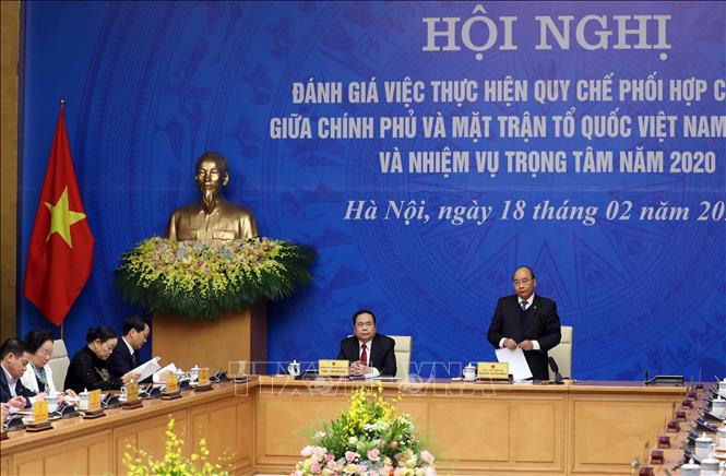 Trong ảnh: Thủ tướng Nguyễn Xuân Phúc phát biểu khai mạc hội nghị. Ảnh: Thống Nhất-TTXVN