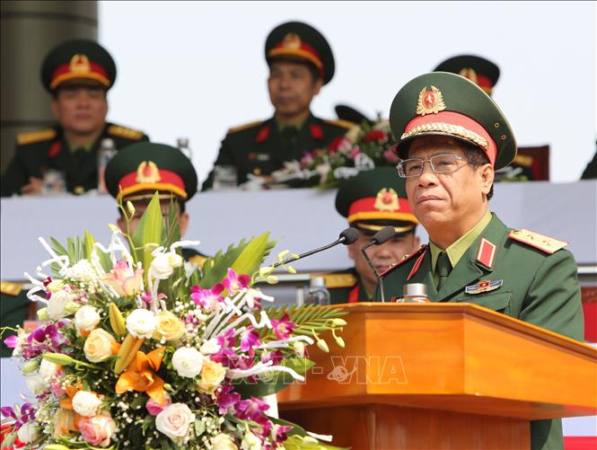 Trong ảnh: Trung tướng Nguyễn Văn Nghĩa, Phó Tổng tham mưu trưởng QĐND Việt Nam phát biểu. Ảnh: Dương Giang - TTXVN