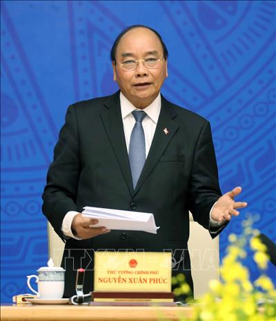Trong ảnh: Thủ tướng Nguyễn Xuân Phúc phát biểu tại Hội nghị. Ảnh: Thống Nhất – TTXVN