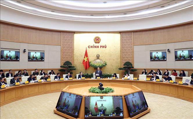 Trong ảnh: Thủ tướng Nguyễn Xuân Phúc, Chủ tịch Hội đồng Thi đua - Khen thưởng Trung ương phát biểu. Ảnh: Thống Nhất – TTXVN
