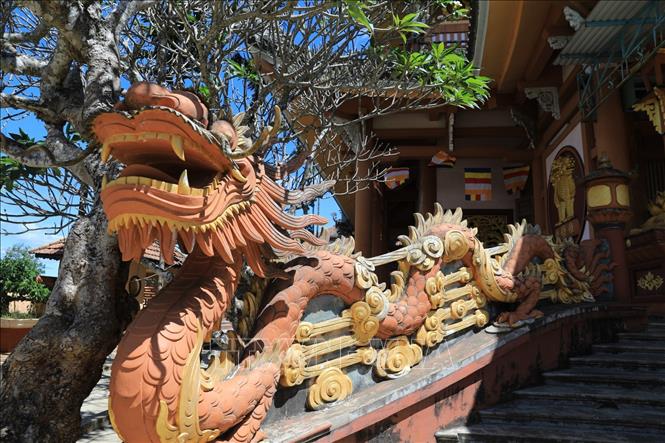 Trong ảnh: Những kiến trúc bên trong chùa Bửu Minh. Ảnh: Thành Đạt - TTXVN