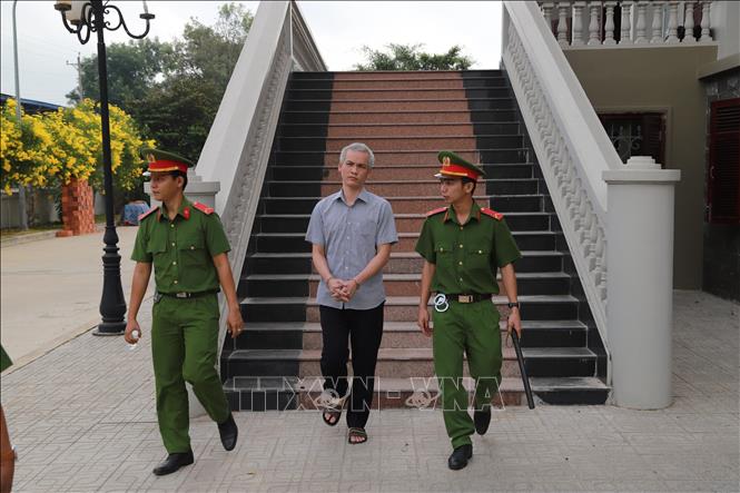Trong ảnh: Bị cáo Đặng Trường An tại phiên tòa. Ảnh: Tây Ninh - TTXVN