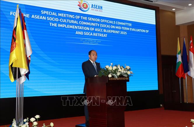 Trong ảnh: Ông Kung Phoak, Phó Tổng thư ký ASEAN phát biểu khai mạc Hội nghị. Ảnh: Quốc Hùng- Đặng Tuấn/TTXVN