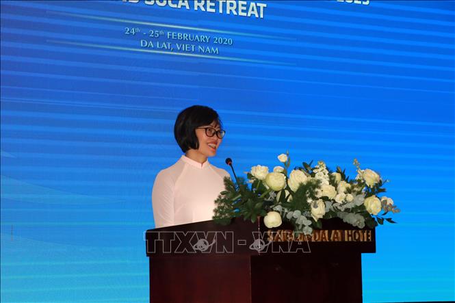 Trong ảnh: Bà Hà Thị Minh Đức, Trưởng đoàn SOCA Việt Nam phát biểu tại Hội Nghị. Ảnh: Quốc Hùng- Đặng Tuấn/TTXVN 
