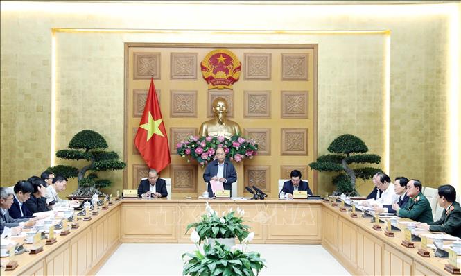 Trong ảnh: Thủ tướng Nguyễn Xuân Phúc phát biểu tại phiên họp. Ảnh: Thống Nhất – TTXVN

