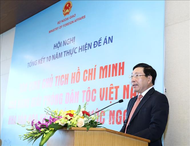 Trong ảnh: Phó Thủ tướng, Bộ trưởng Bộ Ngoại giao Phạm Bình Minh phát biểu khai mạc. Ảnh: Văn Điệp - TTXVN