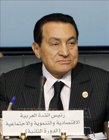 Trong ảnh (tư liệu): Ông Hosni Mubarak tại một hội nghị ở Sharm El-Sheikh, Ai Cập tháng 11/2009. Ảnh: THX/TTXVN