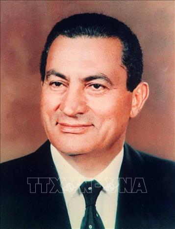Trong ảnh (tư liệu): Chân dung cựu Tổng thống Ai Cập Hosni Mubarak. Ảnh: THX/TTXVN