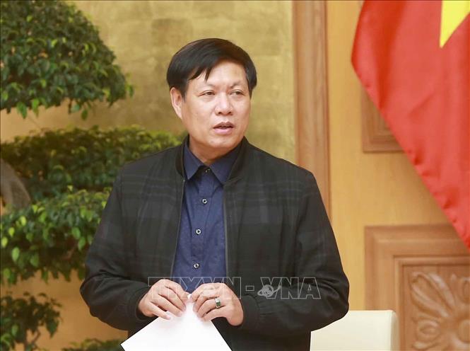 Trong ảnh: Thứ trưởng Bộ Y tế Đỗ Xuân Tuyên phát biểu. Ảnh: Doãn Tấn - TTXVN