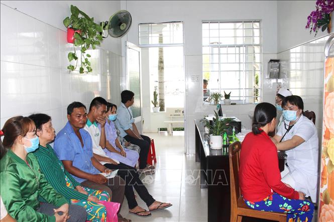 Trong ảnh; Không gian phòng khám tại Trung tâm Y tế huyện Tam Bình, tỉnh Vĩnh Long. Ảnh: Lê Thúy Hằng - TTXVN