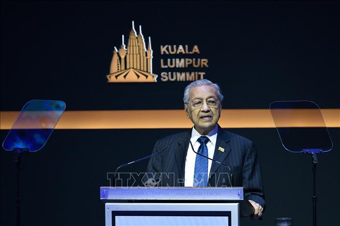 Trong ảnh: (tư liệu) Thủ tướng Malaysia Mahathir Mohamad phát biểu tại Kuala Lumpur, Malaysia. Ảnh: AFP/TTXVN