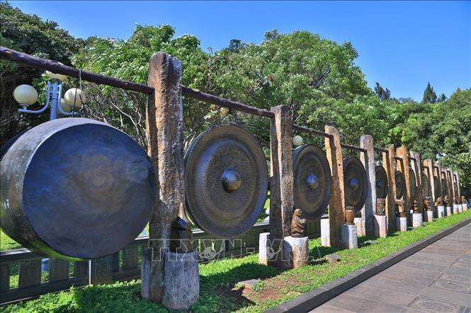 Trong ảnh: Văn hóa cồng chiêng di sản không thể thiếu ở Gia Lai. Ảnh: Thành Đạt - TTXVN 