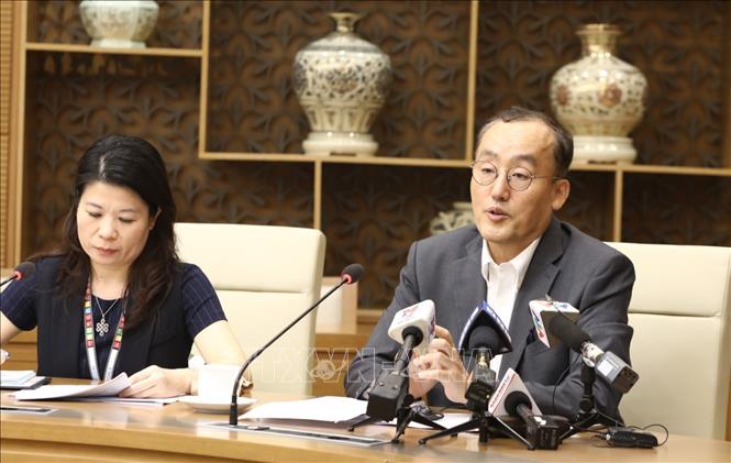 Trong ảnh: Tiến sĩ Kidong Park, Trưởng Đại diện của WHO tại Việt Nam phát biểu. Ảnh: Văn Điệp - TTXVN