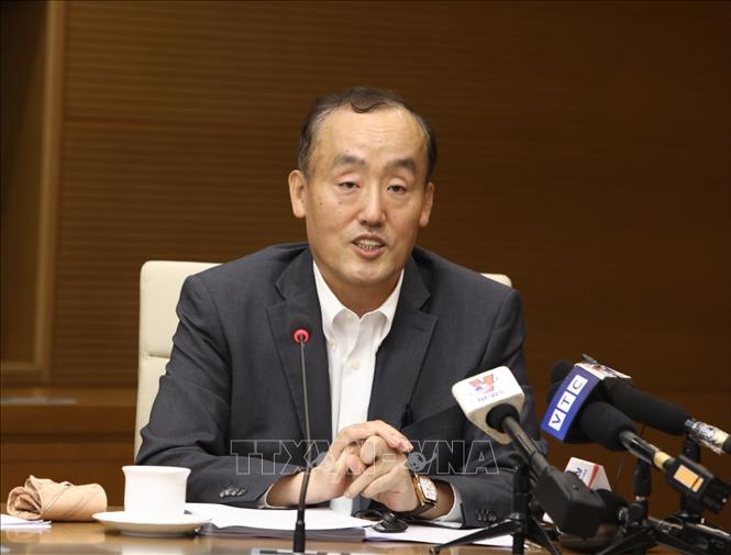 Trong ảnh: Tiến sĩ Kidong Park, Trưởng Đại diện của WHO tại Việt Nam phát biểu. Ảnh: Văn Điệp - TTXVN