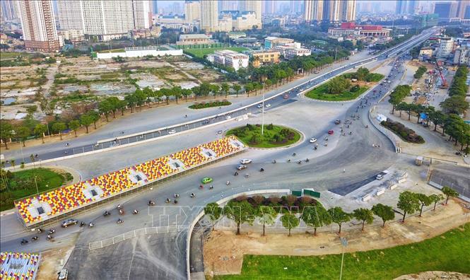 Photo: A view of the Hanoi F1 circuit which is ready for the Grand Prix this April. VNA Photo: Thành Đạt