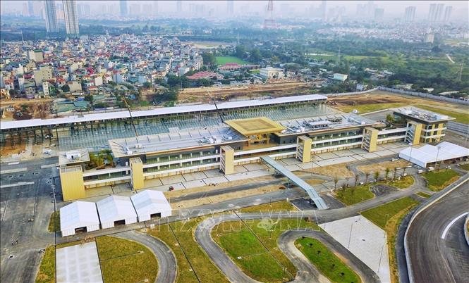 Photo: The control centre of the Hanoi F1 circuit. VNA Photo: Thành Đạt