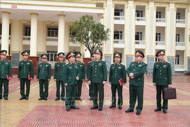Trong ảnh: Trường Quân sự Bộ Tư lệnh Thủ đô (thị xã Sơn Tây) nơi đang cách ly các công dân Việt Nam trở về từ Hàn Quốc. Ảnh: TTXVN 