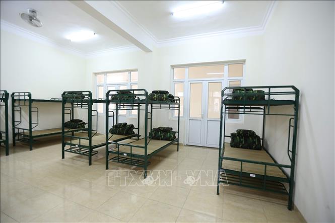 Trong ảnh: Khu lưu trú cho các công dân về cách ly. Ảnh: TTXVN 
