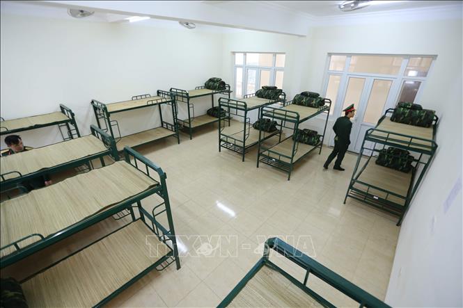 Trong ảnh: Khu lưu trú cho các công dân về cách ly. Ảnh: TTXVN 
