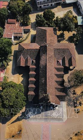 Photo: A bird-view of the church. VNA Photo: Thành Đạt