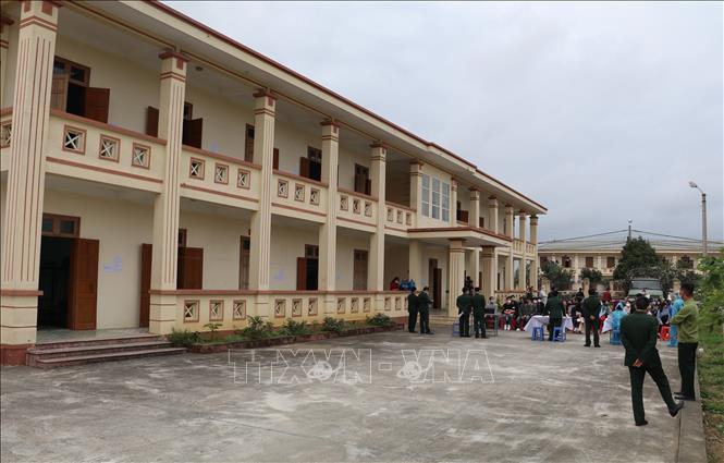 Trong ảnh: Khu cách ly tại Trung đoàn 855 là các dãy nhà khang trang. Ảnh: Đức Phương - TTXVN