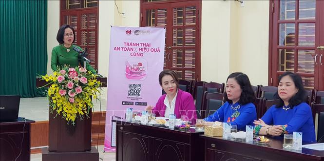 Trong ảnh: Bà Phạm Hải Yến, Chủ tịch Hội Liên hiệp Phụ nữ Hải Phòng phát biểu tại lễ khởi động. Ảnh: Minh Thu- TTXVN