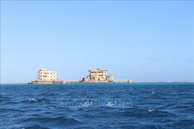 Trong ảnh: Đảo Tốc Tan, quần đảo Trường Sa, tỉnh Khánh Hòa.	Ảnh : Nguyễn Văn Nhật - TTXVN