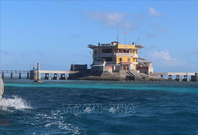 Trong ảnh: Đảo Tốc Tan, quần đảo Trường Sa, tỉnh Khánh Hòa.	Ảnh : Nguyễn Văn Nhật - TTXVN