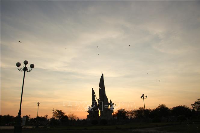 Trong ảnh: Công viên Chiến Thắng, phường 5 cũng là nơi tập trung nhiều người đến thả diều. Ảnh: Hồng Thái - TTXVN