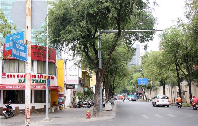 Trong ảnh: Từ ngày 10/3, tuyến đường Hai Bà Trưng sẽ giám sát, xử phạt vi phạm giao thông bằng camera cố định. Ảnh: Tiến Lực – TTXVN