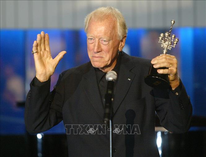 Trong ảnh (tư liệu): Nam diễn viên Max von Sydow nhận giải thưởng 