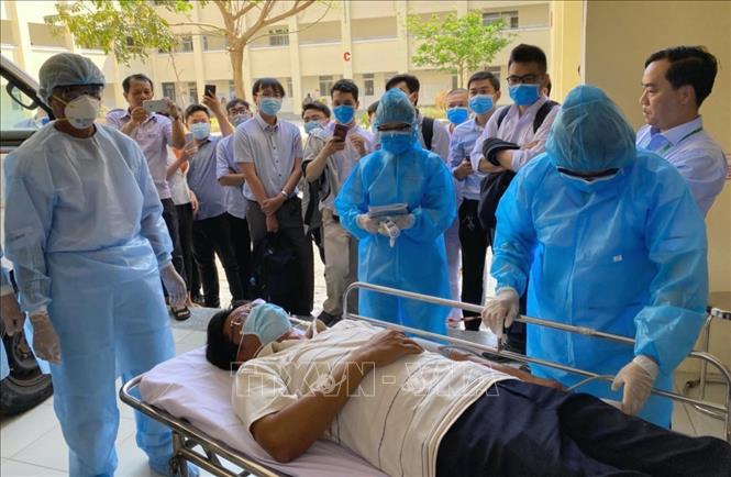Trong ảnh: Thành phố Hồ Chí Minh đưa vào hoạt động bệnh viện chuyên điều trị COVID-19 đặt tại Trung tâm Y tế huyện Cần Giờ. Ảnh: TTXVN