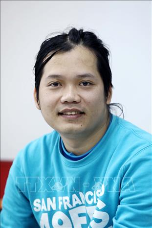 Trong ảnh: Trưởng nhóm tình nguyện Niềm Tin Hoàng Hoa Trung, gương mặt trẻ Việt Nam tiêu biểu năm 2019. Ảnh: Văn Điệp - TTXVN