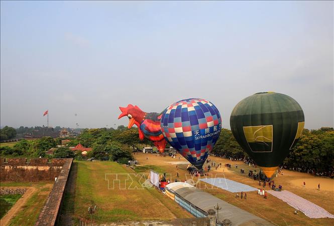 Trong ảnh: Lễ hội Khinh khí cầu quốc tế Huế lần thứ III - năm 2019 được tổ chức tại thành phố Huế (Thừa Thiên - Huế). Ảnh: Hồ Cầu - TTXVN