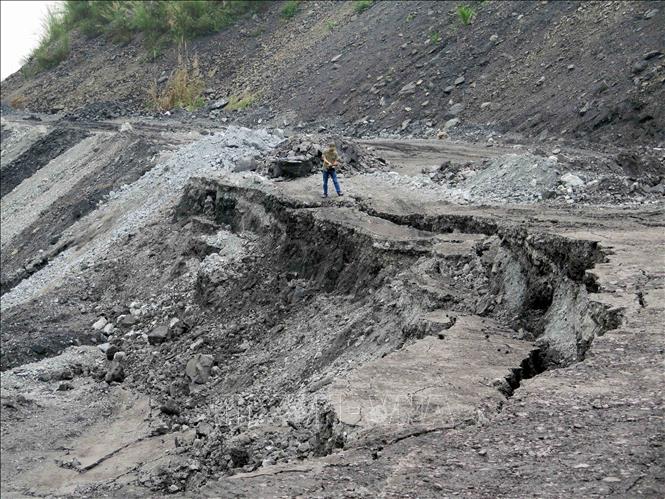 Trong ảnh: Khu vực này đã từng bị sạt lở làm 7 người thương vong. Ảnh: Quân Trang-TTXVN