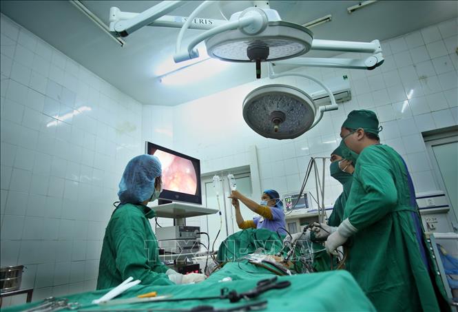 Trong ảnh: Bệnh viện Đa khoa tỉnh Hưng Yên được đầu tư hiện đại, thực hiện nhiều ca phẫu thuật phức tạp. Ảnh: Danh Lam – TTXVN