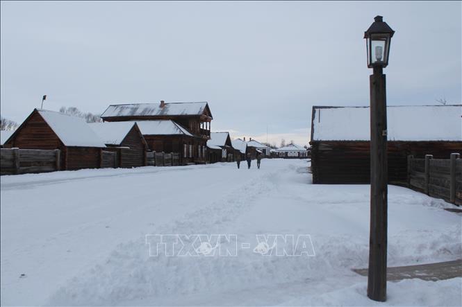 Trong ảnh: Ngôi làng Shushenskoye nay thuộc quần thể bảo tàng lịch sử Lenin bị đày ở Siberia. Ảnh: Trần Hiếu - Pv TTXVN tại LB Nga
