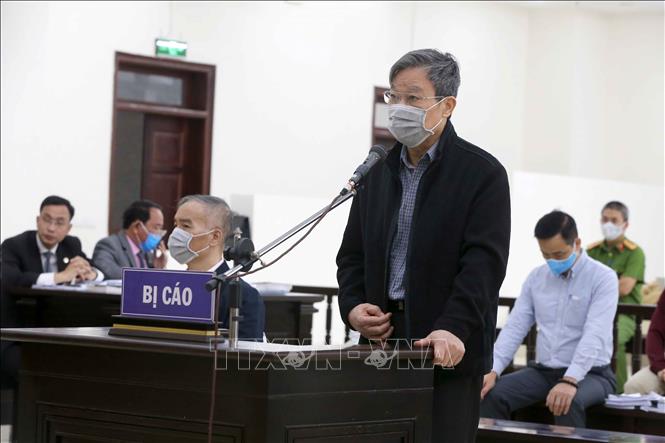 Trong ảnh: Bị cáo Nguyễn Bắc Son (cựu Bộ trưởng Bộ Thông tin và Truyền thông). Ảnh: Doãn Tấn - TTXVN