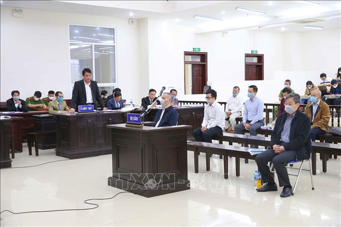 Trong ảnh: Luật sư bào chữa cho bị cáo Nguyễn Bắc Son. Ảnh: Doãn Tấn - TTXVN