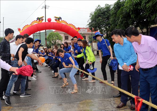 Trong ảnh: Nhiều hoạt động vui chơi, giải trí được tổ chức cho công nhân Thái Nguyên tại Lễ phát động Tháng Công nhân và Ngày hội công nhân lao động năm 2019. Ảnh: Thu Hằng-TTXVN
