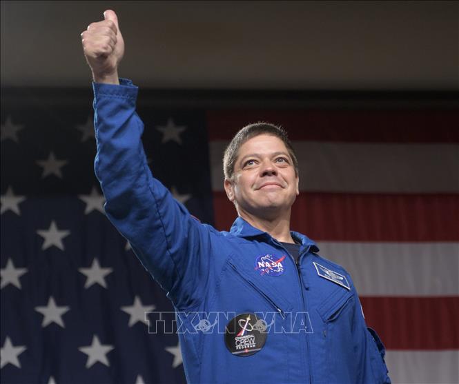 Trong ảnh (tư liệu): Nhà du hành vũ trụ của NASA Bob Behnken sẽ tham gia chuyến bay thử nghiệm cùng với tàu Demo-2 của Tập đoàn SpaceX, trong cuộc họp báo tại Trung tâm vũ trụ Kennedy, bang Florida (Mỹ) ngày 3/8/2018. Ảnh: AFP/TTXVN