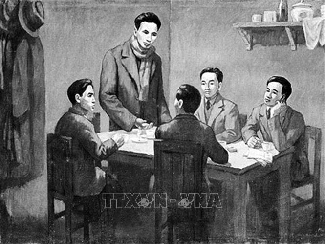 Trong ảnh: Từ ngày 6/1 - 7/2/1930, dưới sự chủ trì của đồng chí Nguyễn Ái Quốc thay mặt cho Quốc tế Cộng sản, Hội nghị hợp nhất các tổ chức Cộng sản thành lập Đảng Cộng sản Việt Nam họp ở bán đảo Cửu Long, thuộc Hong Kong (Trung Quốc). Ảnh: Tư liệu/TTXVN phát