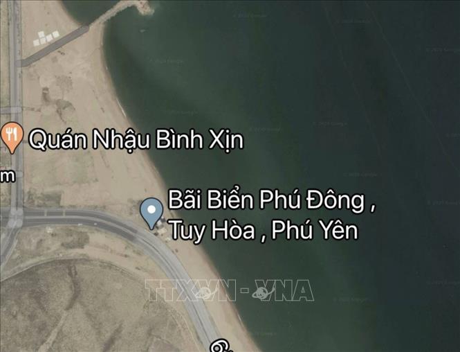 Trong ảnh: Chú thích đúng về bãi biển Phú Lâm, thành phố Tuy Hòa tỉnh Phú Yên. Ảnh: TTXVN phát